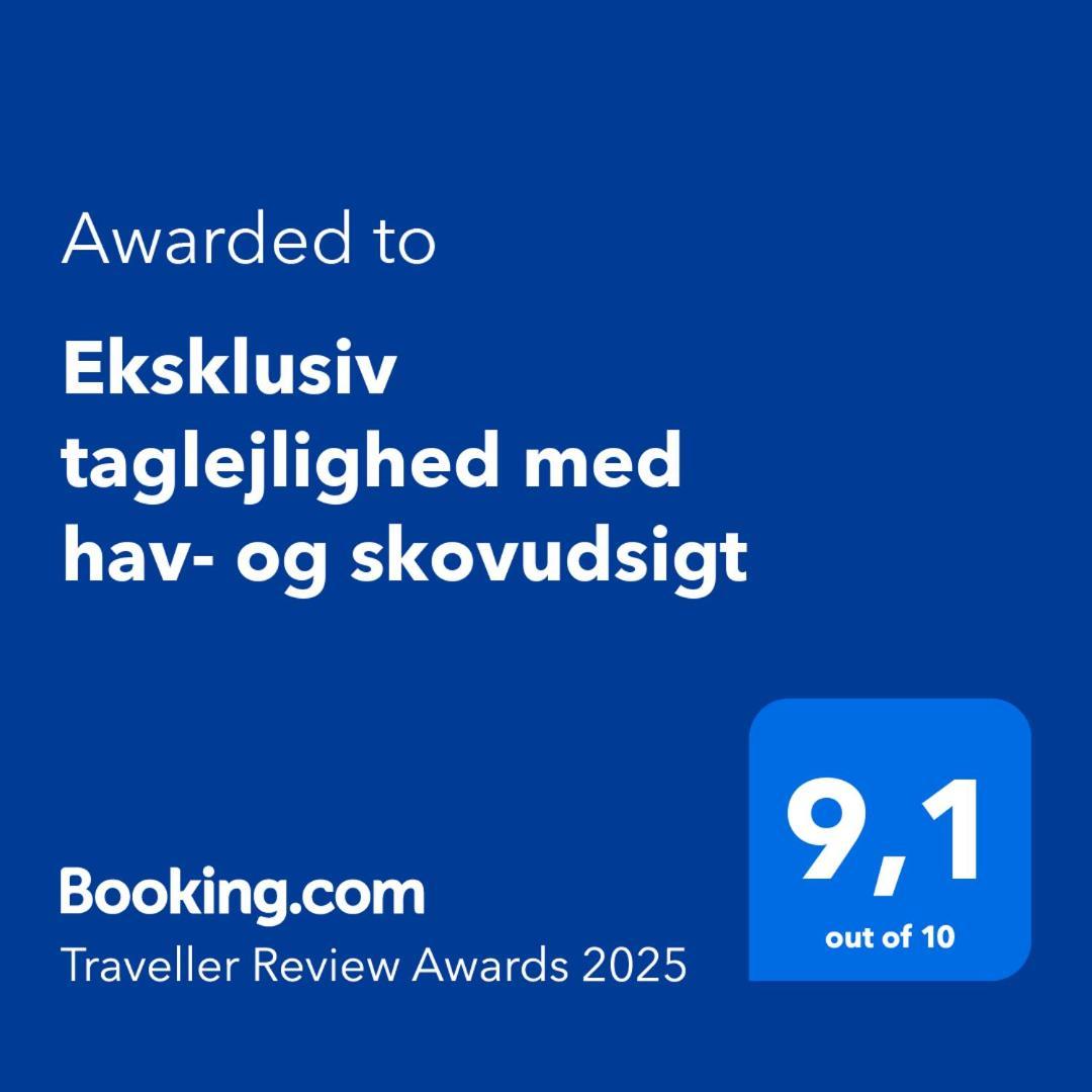 Eksklusiv Taglejlighed Med Hav- Og Skovudsigt Risskov Εξωτερικό φωτογραφία
